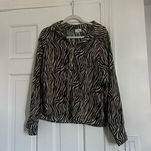 Tiger print blouse